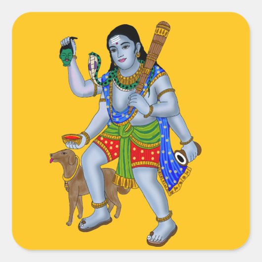 Lord Bhairava Stickers (Devant)