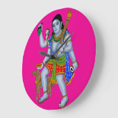 Lord Bhairava Wall Clock Grote Klok (Hoek)