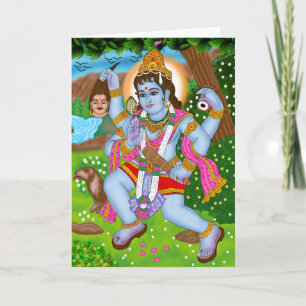 Lord Bhairava Wenskaart Kaart