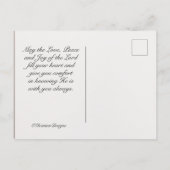 Lord Bless You Numbers 6:24-26 Scripture Briefkaart (Achterkant)