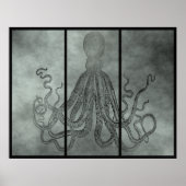 Lord Bodner Triptych in zwart-wit Poster (Voorkant)