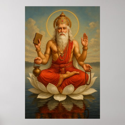 Lord Brahma | De Schepper van het Universum Poster (Voorkant)