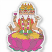 Lord Brahma Sticker (Devant)