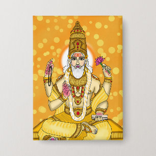 Lord Brihaspati Dev Knop Button