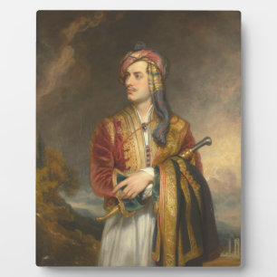 Lord Byron in de Albanese pers tijdens de Griekse Fotoplaat