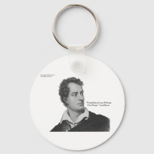 Lord Byron "Liefde Zonder Vleugels" Citaat Cadeaus Sleutelhanger