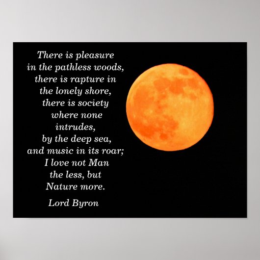 Lord Byron quote - kunstdruk Poster (Voorkant)