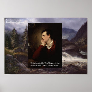 Lord Byron Sweeet Voice Love Quote Poster van Rick