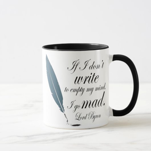 Lord Byron Writing Quote Mok Reading Gift (Rechts)