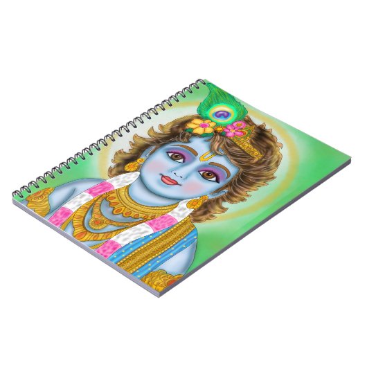 Lord Child Krishna Notebook Notitieboek (Linkerzijde)