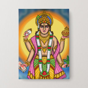 Lord Dhanvantari-knop Button