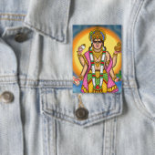 Lord Dhanvantari-knop Button (Insitu)