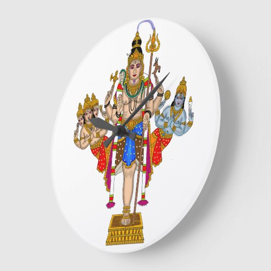 Lord Ekpada Shiva Clock Grote Klok (Hoek)