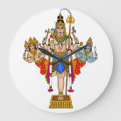 Lord Ekpada Shiva Clock Grote Klok (Voorkant)