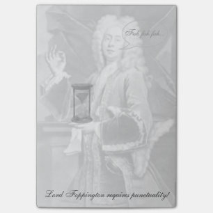 Lord F. vereist punctualiteit! Funny Perfectionism Post-it® Notes