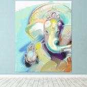 Lord Ganesh Art Canvas Afdruk (Insitu (Houten vloer))