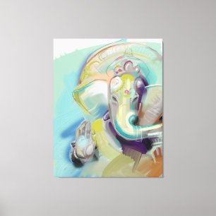 Lord Ganesh Art Canvas Afdruk
