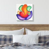 Lord Ganesh Canvas Afdruk (Insitu (Slaapkamer))