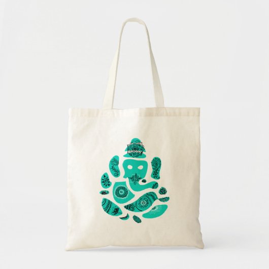 Lord Ganesh Elephant India Budget Tas (Voorkant)