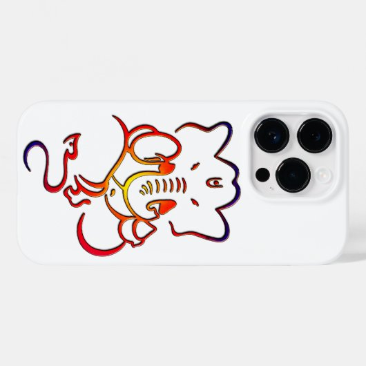 Lord Ganesh Hindu God Grafisch ontwerp iPhone Case (Achterkant (horizontaal))