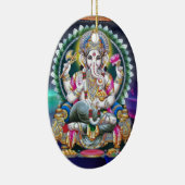 LORD GANESH HINDU GOD KERAMISCH ORNAMENT (Rechts)