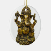 LORD GANESH HINDU GOD KERAMISCH ORNAMENT (Rechts)