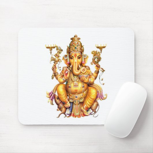 LORD GANESH HINDU GOD MUISMAT (Met muis)