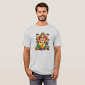 Lord Ganesh, Hindu God van Vermogendheid & Eigendo T-shirt (Voorkant volledig)