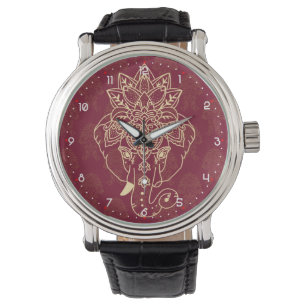 Lord Ganesh, prachtig en knapperig afbeelding  Horloge