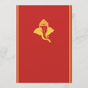 Lord Ganesh Wedding Invitation Kaart