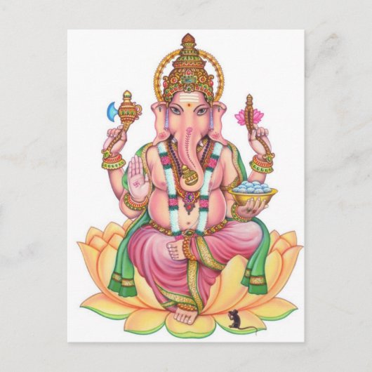 lord ganesha briefkaart (Voorkant)