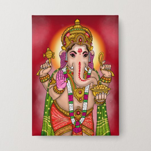 Lord Ganesha Button (Voorkant)