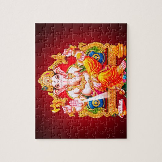Lord Ganesha Hindu God Puzzle Legpuzzel (Verticaal)