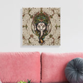 Lord Ganesha - Kleur op Canvas (Insitu (Woonkamer))