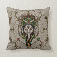 Lord Ganesha - Kleur op Canvas