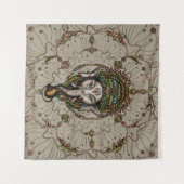 Lord Ganesha - Kleur op Canvas Wandkleed (Voorkant (horizontaal))