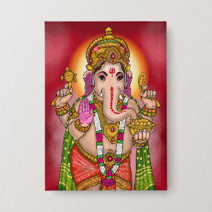 Lord Ganesha Knop Button