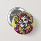 Lord Ganesha Ronde Button 5,7 Cm (Voorkant /achterkant)