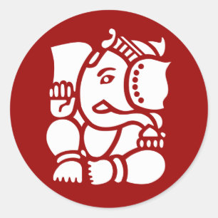Lord Ganesha Ronde Sticker