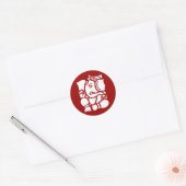 Lord Ganesha Ronde Sticker (Envelop)