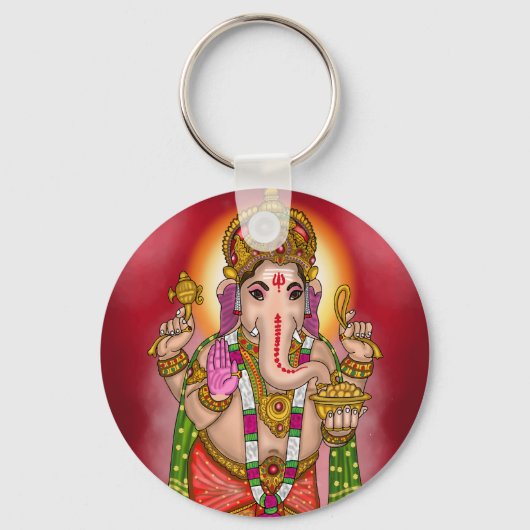 Lord Ganesha-sleutelhanger Sleutelhanger (Voorkant)