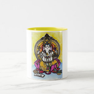 Lord Ganesha Tweekleurige Koffiemok