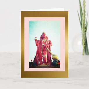 Lord Hanuman, 5" x 7" Carte de voeux pliée
