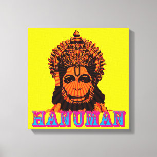 lord hanuman canvas afdruk