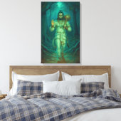 Lord Hanuman Canvas Muurkunst Afdruk (Insitu (Slaapkamer))