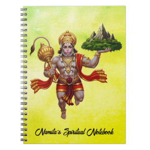 Lord Hanuman Flying Lifting Mountain Notitieboek