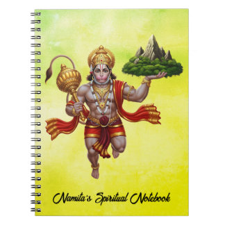 Lord Hanuman Flying Lifting Mountain Notitieboek