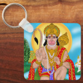 Lord Hanuman Keyring – Spiritual Keychain for Ever (Voorkant)