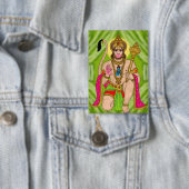 Lord Hanuman-knop Button (Insitu)