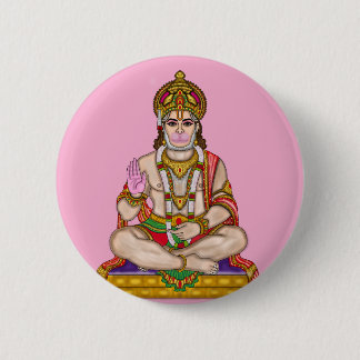 Lord Hanuman-knop Ronde Button 5,7 Cm